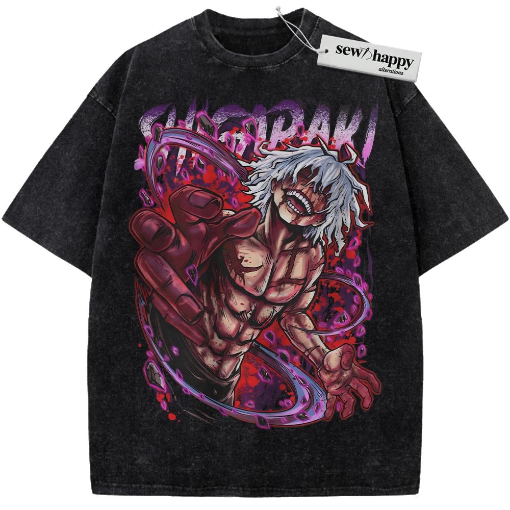 Wash Tee Tomura Shigaraki Shirt, MHA Shirt, Anime Shirt, Vintage Tee