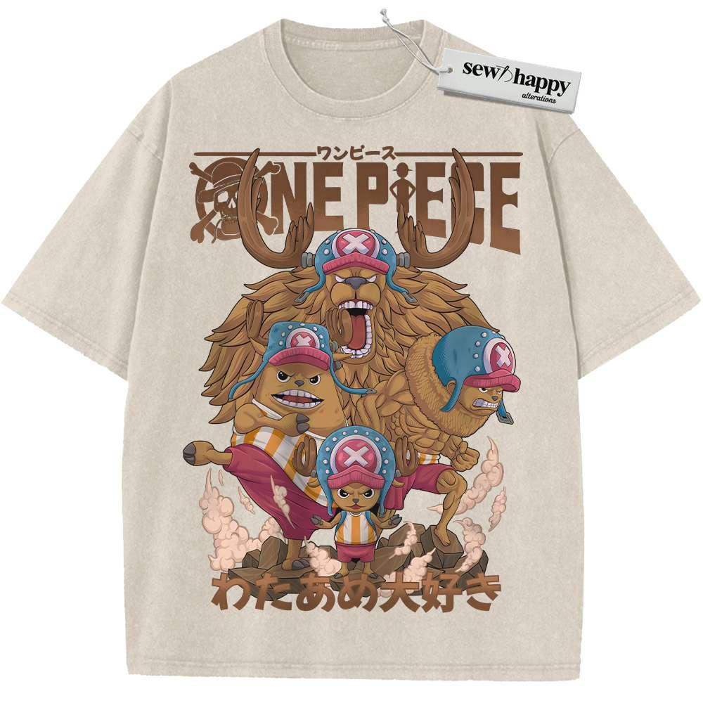 Wash Tee Tony Tony Chopper Shirt, One Piece Shirt, Anime Shirt, Vintage Tee