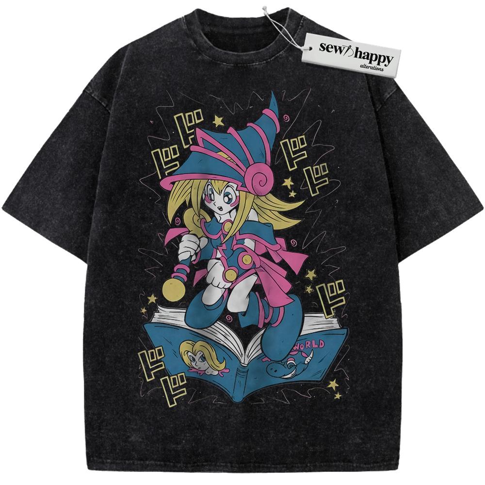 Wash Tee Toon Dark Magician Girl Shirt, Anime Shirt, Vintage Tee