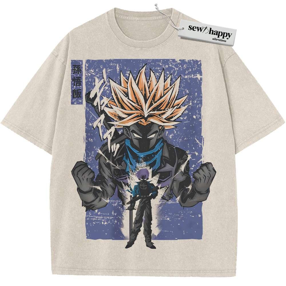 Wash Tee Trunks Shirt, Dragon Ball Z Shirt, DBZ Shirt, Anime Shirt, Vintage T-Shirt