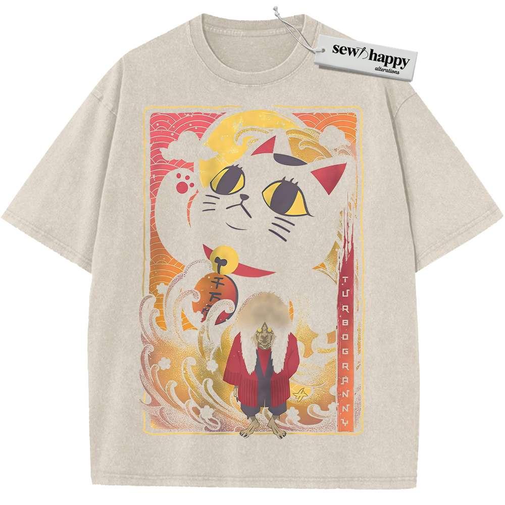 Wash Tee Turbo Granny Shirt, Dandadan Shirt, Anime Shirt, Vintage T-Shirt Wash Tee Turbo Granny Shirt, Dandadan Shirt, Anime Shirt, Vintage T-Shirt - Image 1