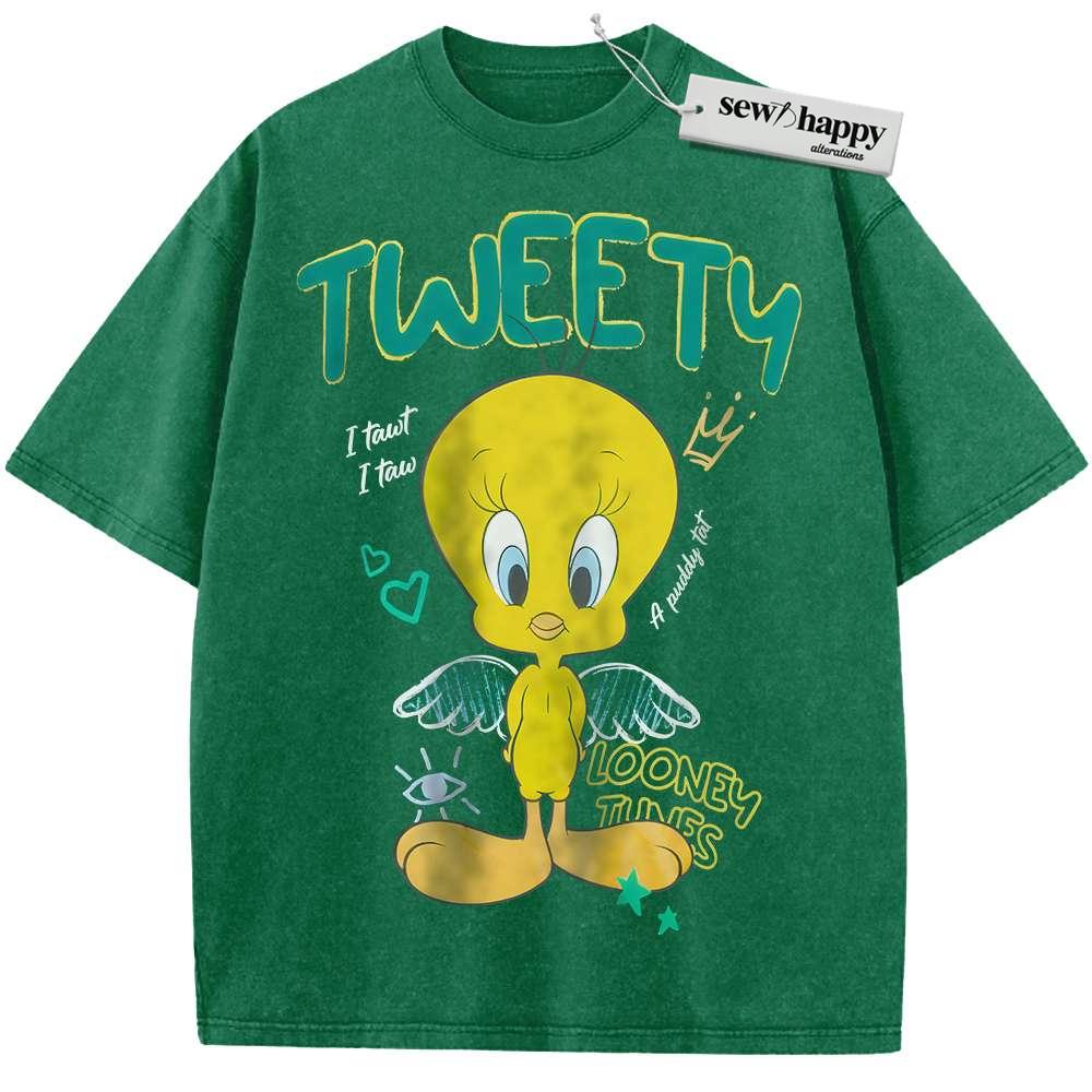 Wash Tee Tweety Shirt, Looney Tunes Shirt, Cartoon Shirt, Vintage T-Shirt