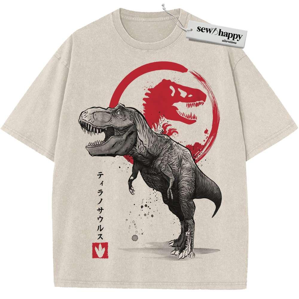 Wash Tee Tyrannosaurus Shirt, Jurassic Park Shirt, Movie Shirt, Vintage Tee