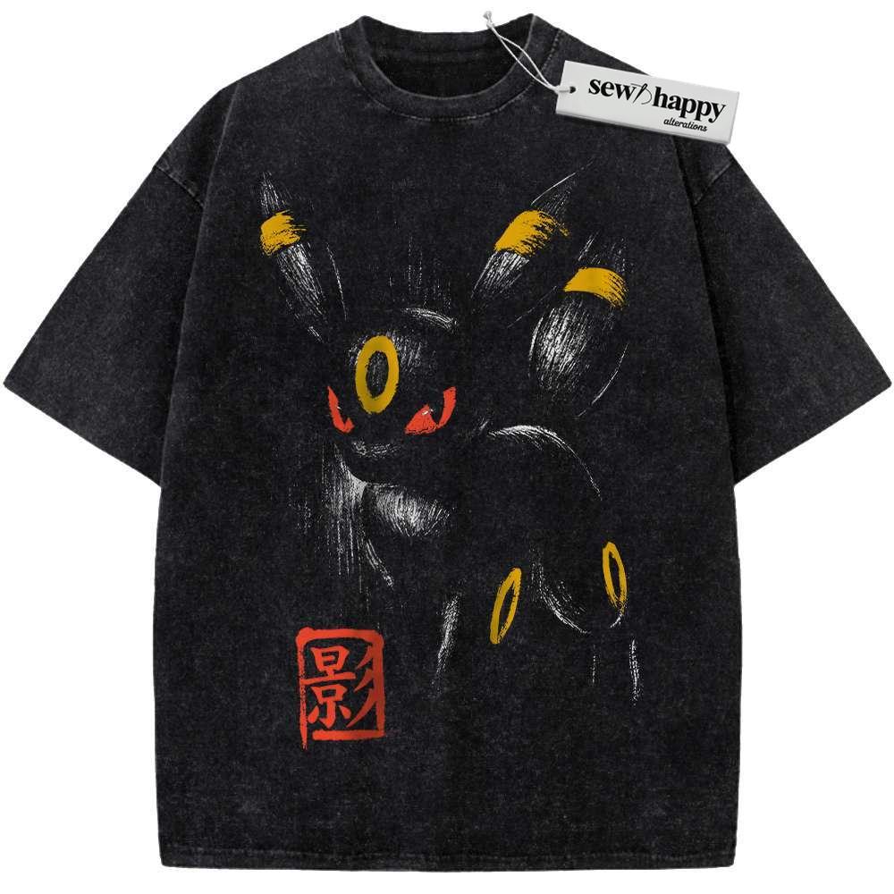 Wash Tee Umbreon Shirt, Pokemon shirt, Anime Shirt, Vintage Tee Wash Tee Umbreon Shirt, Pokemon shirt, Anime Shirt, Vintage Tee - Image 1