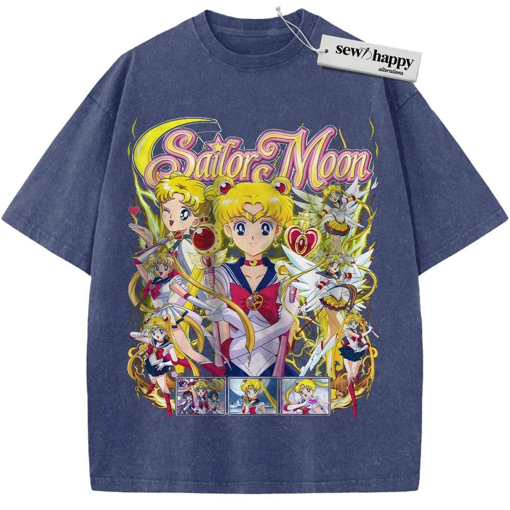 Wash Tee Usagi Tsukino Shirt, Sailor Moon Shirt, Anime Shirt, Vintage T-Shirt