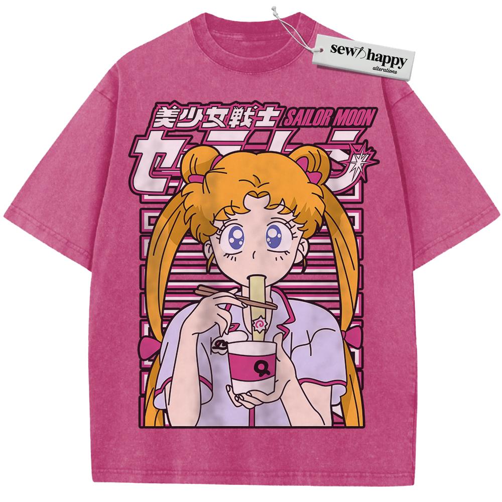 Wash Tee Usagi Tsukino Shirt, Sailor Moon Shirt, Anime Shirt, Vintage Tee