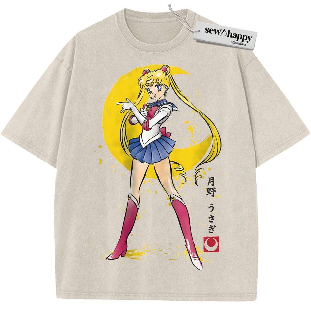 Wash Tee Usagi Tsukino Shirt, Sailor Moon Shirt, Anime Shirt, Vintage Tee
