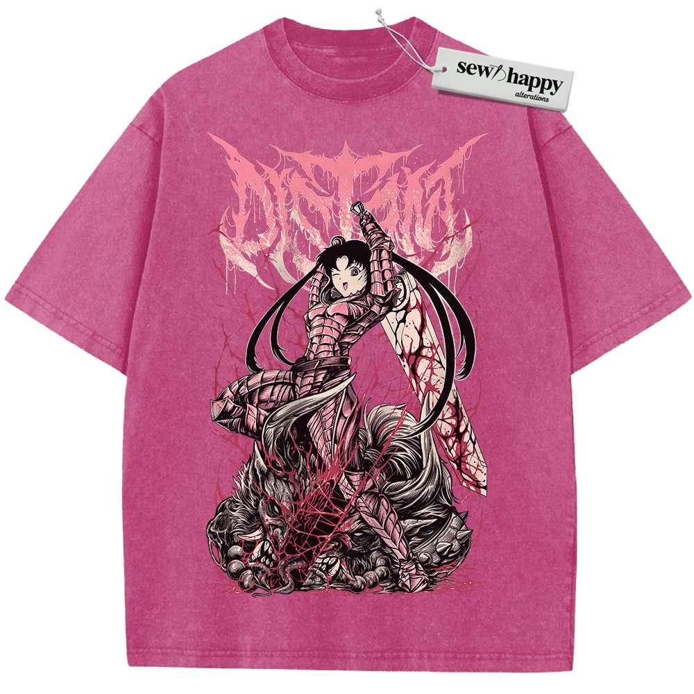 Wash Tee Usagi Tsukino Shirt, Sailor Moon Shirt, Anime Shirt, Vintage Tee Wash Tee Usagi Tsukino Shirt, Sailor Moon Shirt, Anime Shirt, Vintage Tee - Image 1