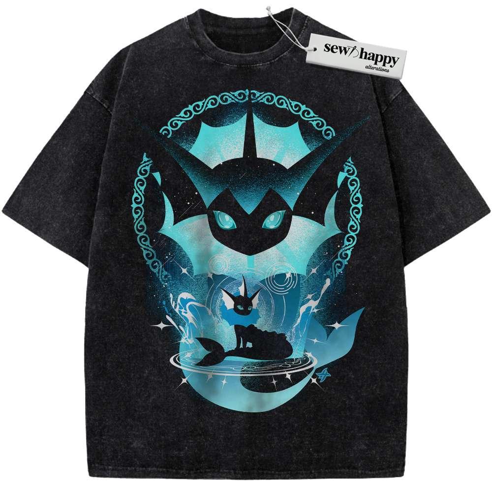 Wash Tee Vaporeon Shirt, Pokemon shirt, Anime Shirt, Vintage T-Shirt