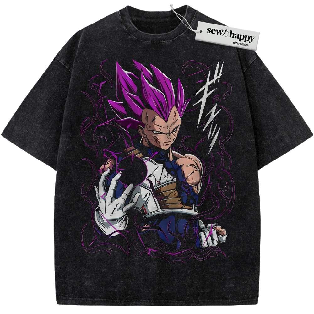 Wash Tee Vegeta Shirt, Dragon Ball Shirt, DBZ Shirt, Anime Shirt, Vintage Tee Wash Tee Vegeta Shirt, Dragon Ball Shirt, DBZ Shirt, Anime Shirt, Vintage Tee - Image 1