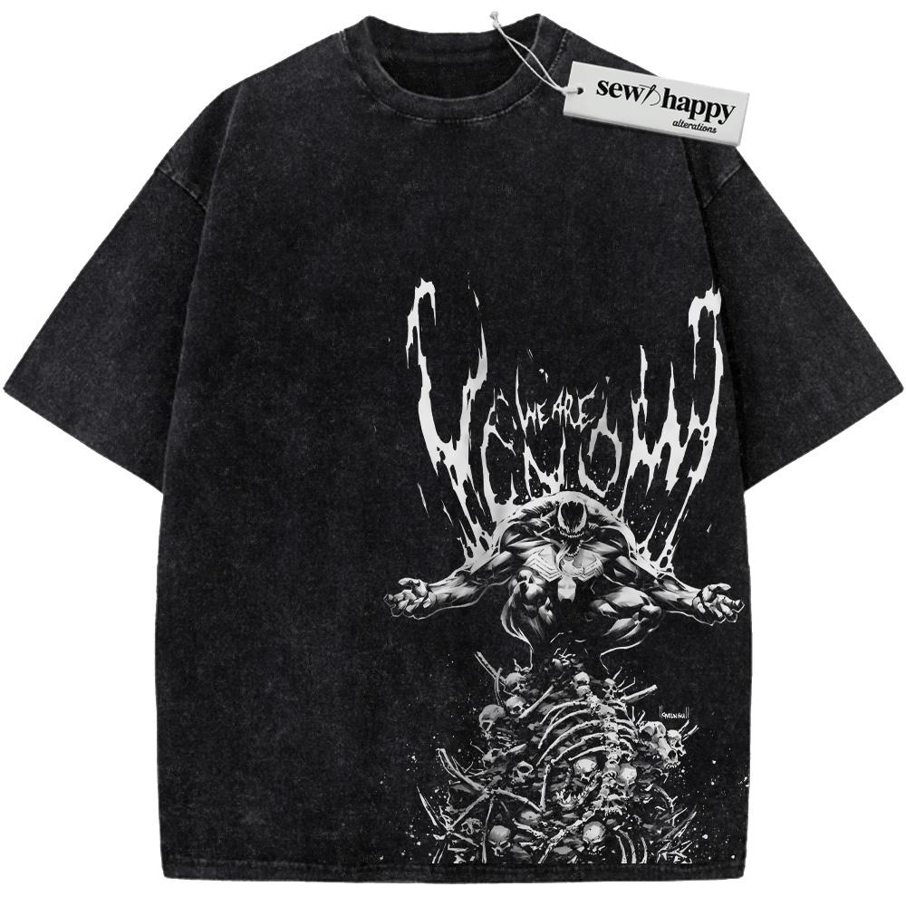 Wash Tee Venom Shirt, Marvel Comics Shirt, Vintage T-Shirt Wash Tee Venom Shirt, Marvel Comics Shirt, Vintage T-Shirt - Image 1