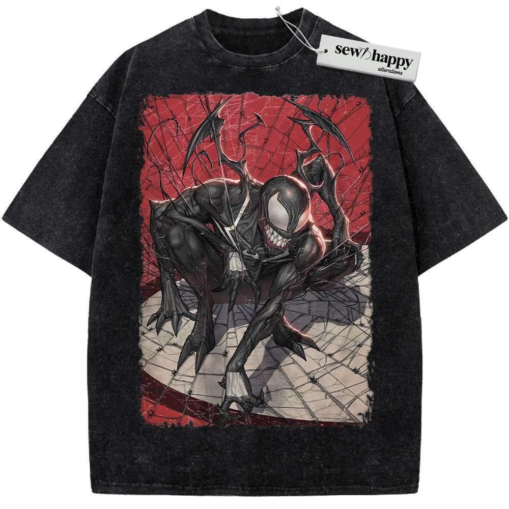 Wash Tee Venom Shirt, Marvel Comics Shirt, Vintage Tee
