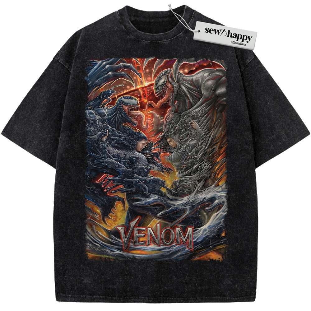 Wash Tee Venom Shirt, Marvel Comics Shirt, Vintage Tee