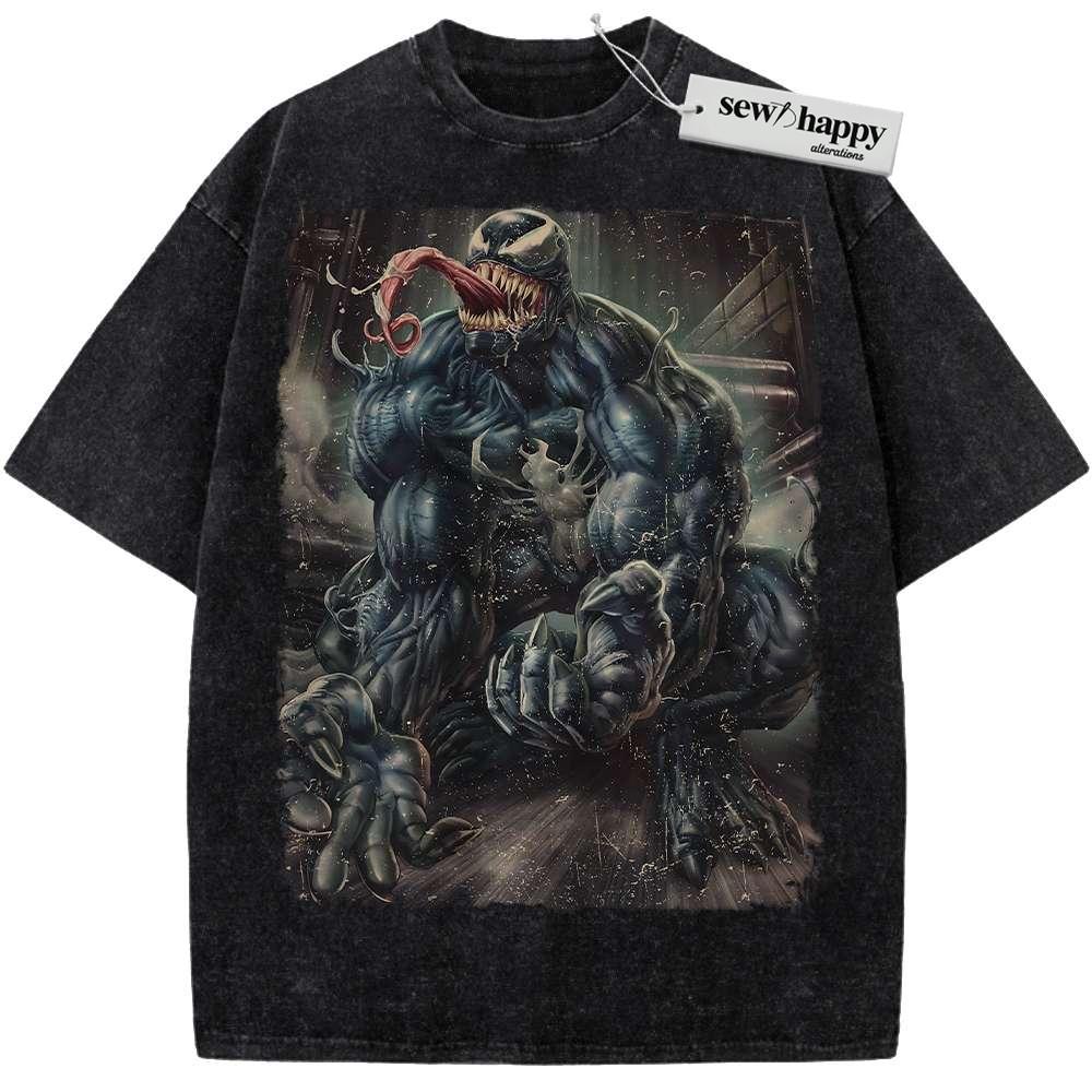 Wash Tee Venom Shirt, Marvel Comics Shirt, Vintage Tee