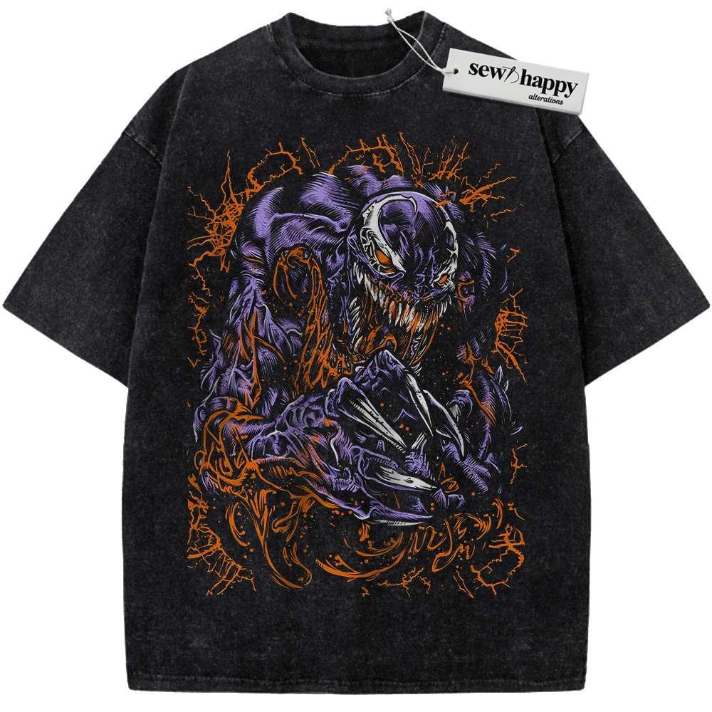Wash Tee Venom Shirt, Marvel Comics Shirt, Vintage Tee