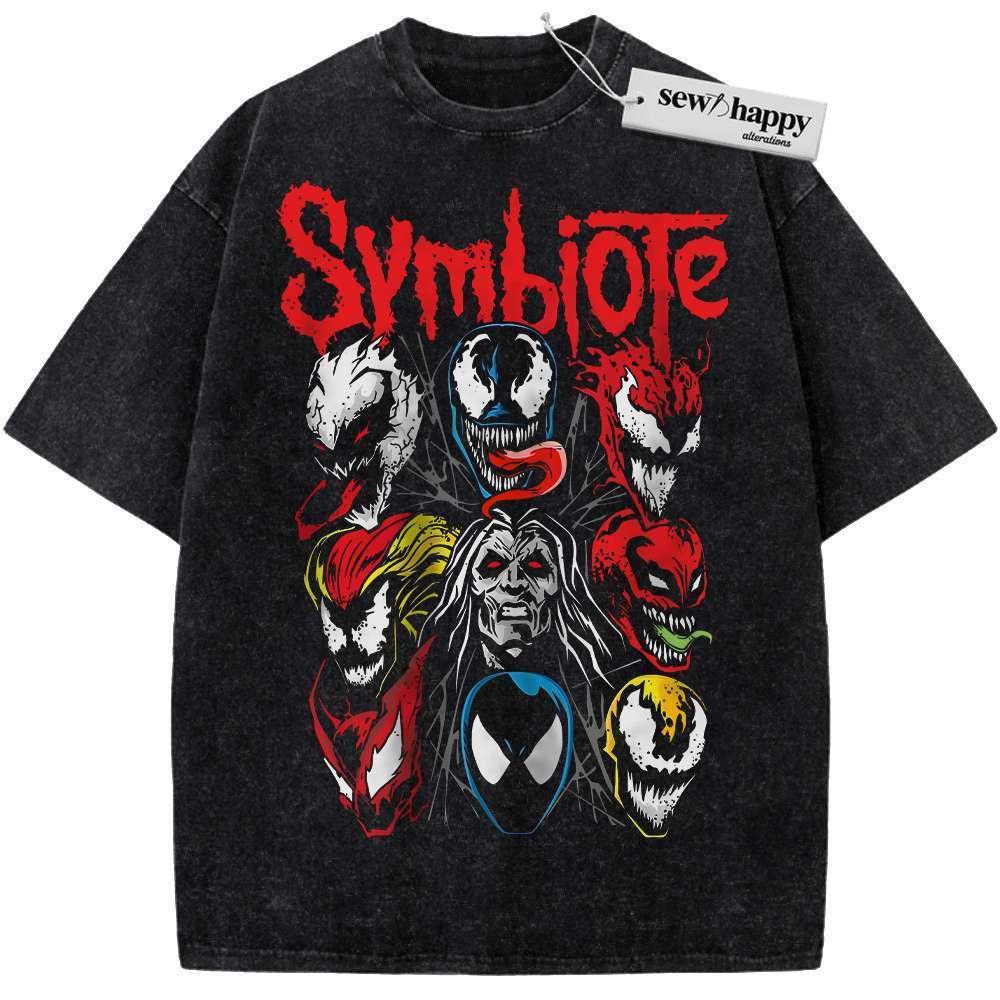 Wash Tee Venom Shirt, Symbiotes Shirt, Marvel Comics Shirt, Vintage T-Shirt