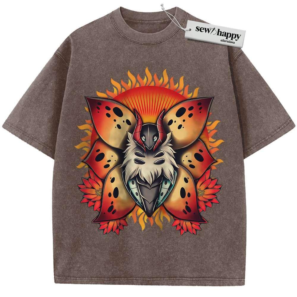 Wash Tee Volcarona Shirt, Pokemon shirt, Anime Shirt, Vintage T-Shirt