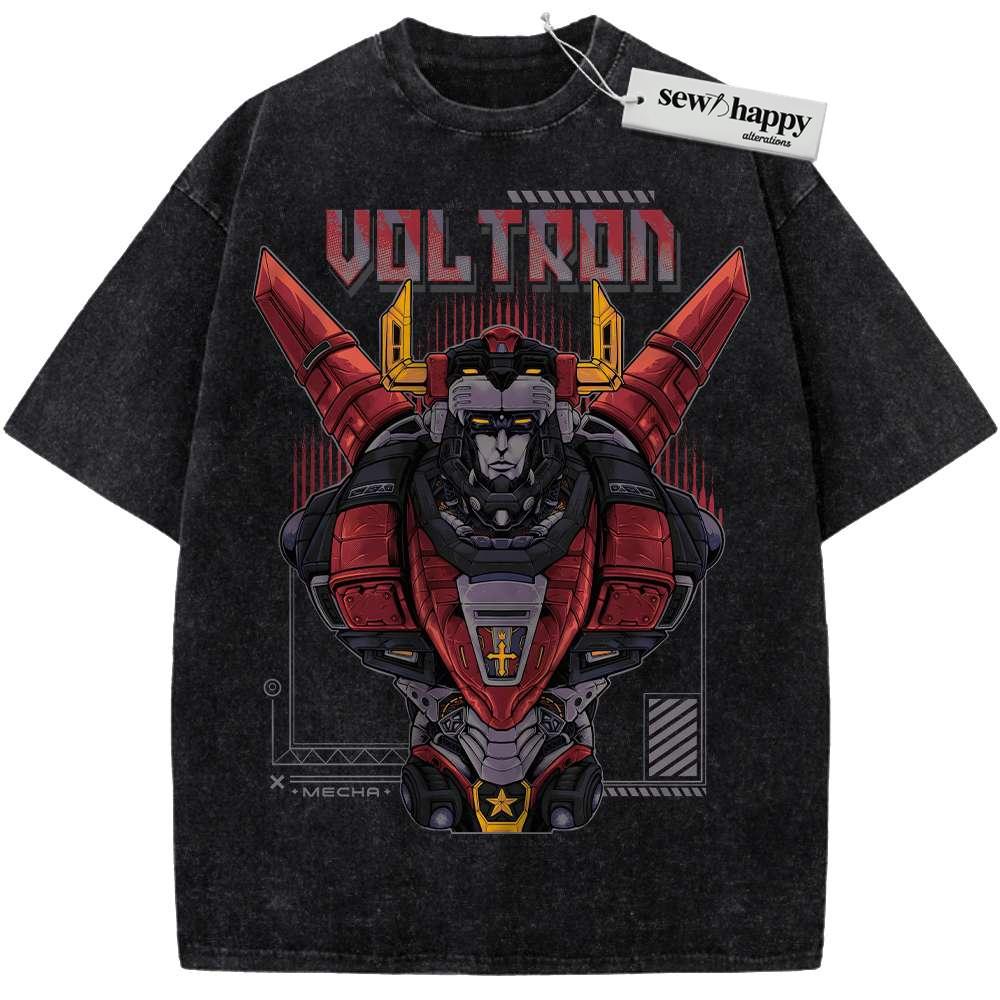 Wash Tee Voltron Shirt, Animated Shirt, Vintage Tee