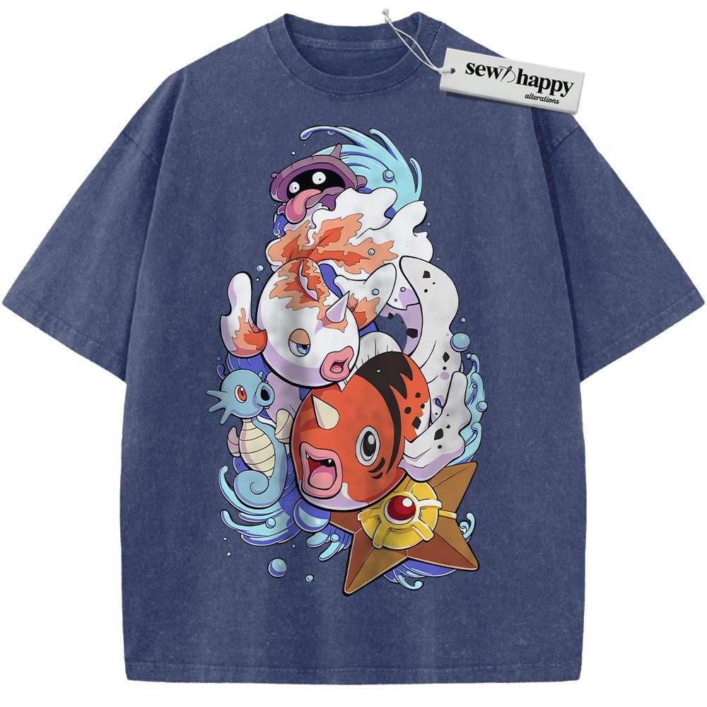 Wash Tee Water Class Shirt, Pokemon shirt, Anime Shirt, Vintage T-Shirt