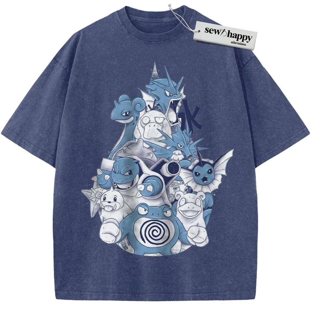 Wash Tee Water Class Shirt, Pokemon shirt, Anime Shirt, Vintage T-Shirt