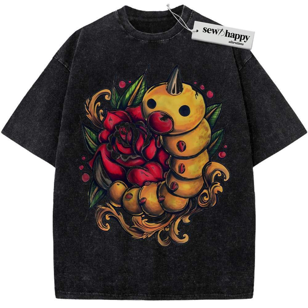 Wash Tee Weedle Shirt, Pokemon shirt, Anime Shirt, Vintage T-Shirt