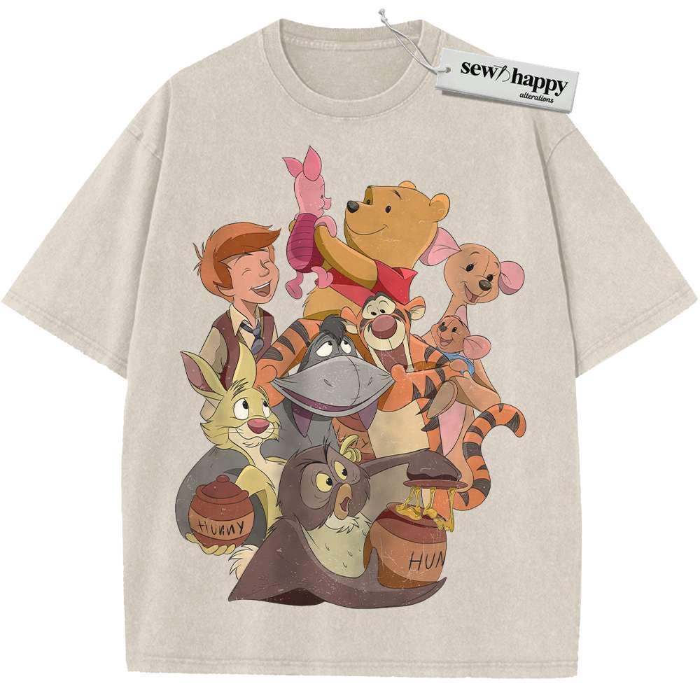 Wash Tee Winnie the Pooh Shirt, Animated Shirt, Vintage T-Shirt