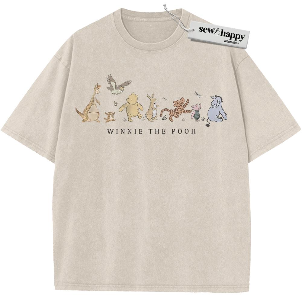 Wash Tee Winnie-the-Pooh Shirt, Animated Shirt, Vintage T-Shirt Wash Tee Winnie-the-Pooh Shirt, Animated Shirt, Vintage T-Shirt - Image 1