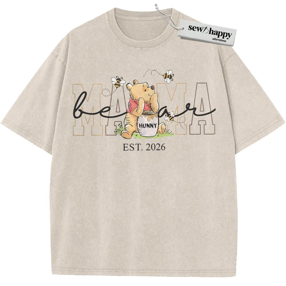 Wash Tee Winnie-the-Pooh Shirt, Mother's Day Shirt, Animated Shirt, Vintage T-Shirt