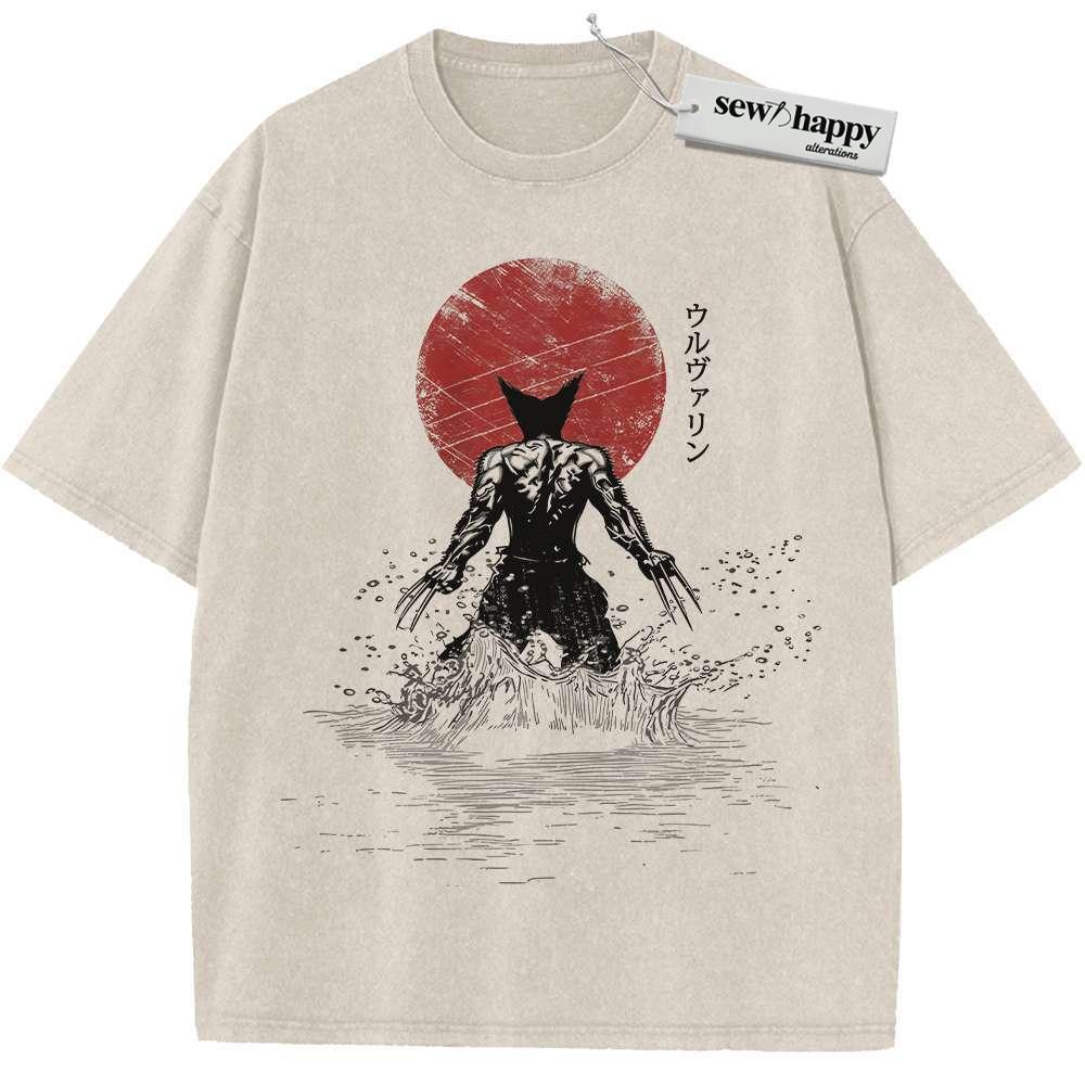 Wash Tee Wolverine Shirt, X-Men Shirt, Marvel Comics Shirt, Vintage T-Shirt