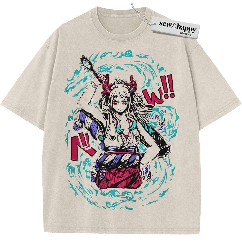Wash Tee Yamato Shirt, One Piece Shirt, Anime Shirt, Vintage Tee