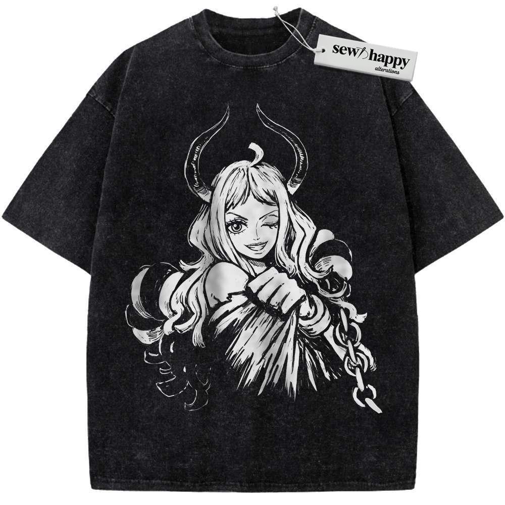 Wash Tee Yamato Shirt, One Piece Shirt, Anime Shirt, Vintage Tee