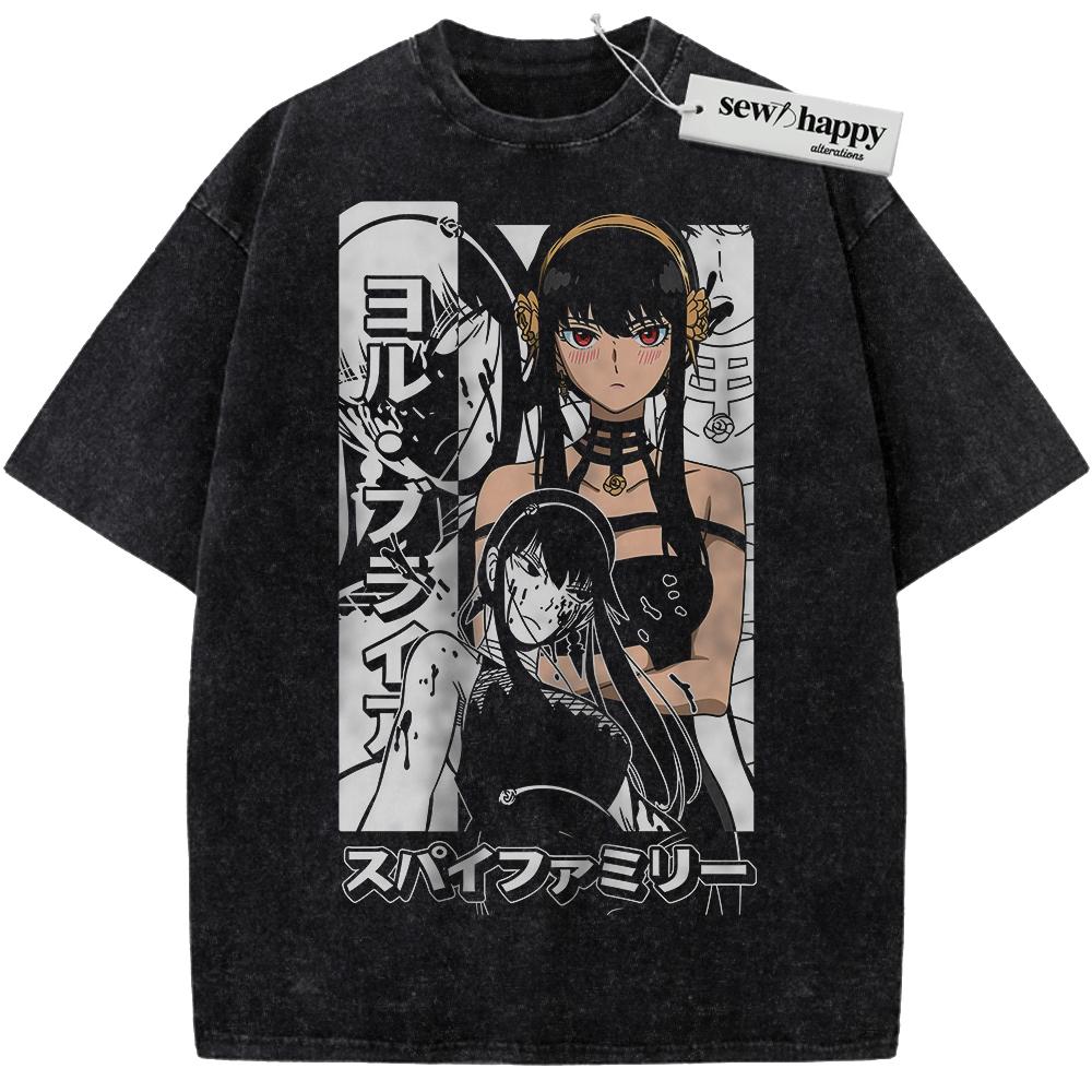 Wash Tee Yor Forger Shirt, Spy x Family Shirt, Anime Shirt, Vintage T-Shirt