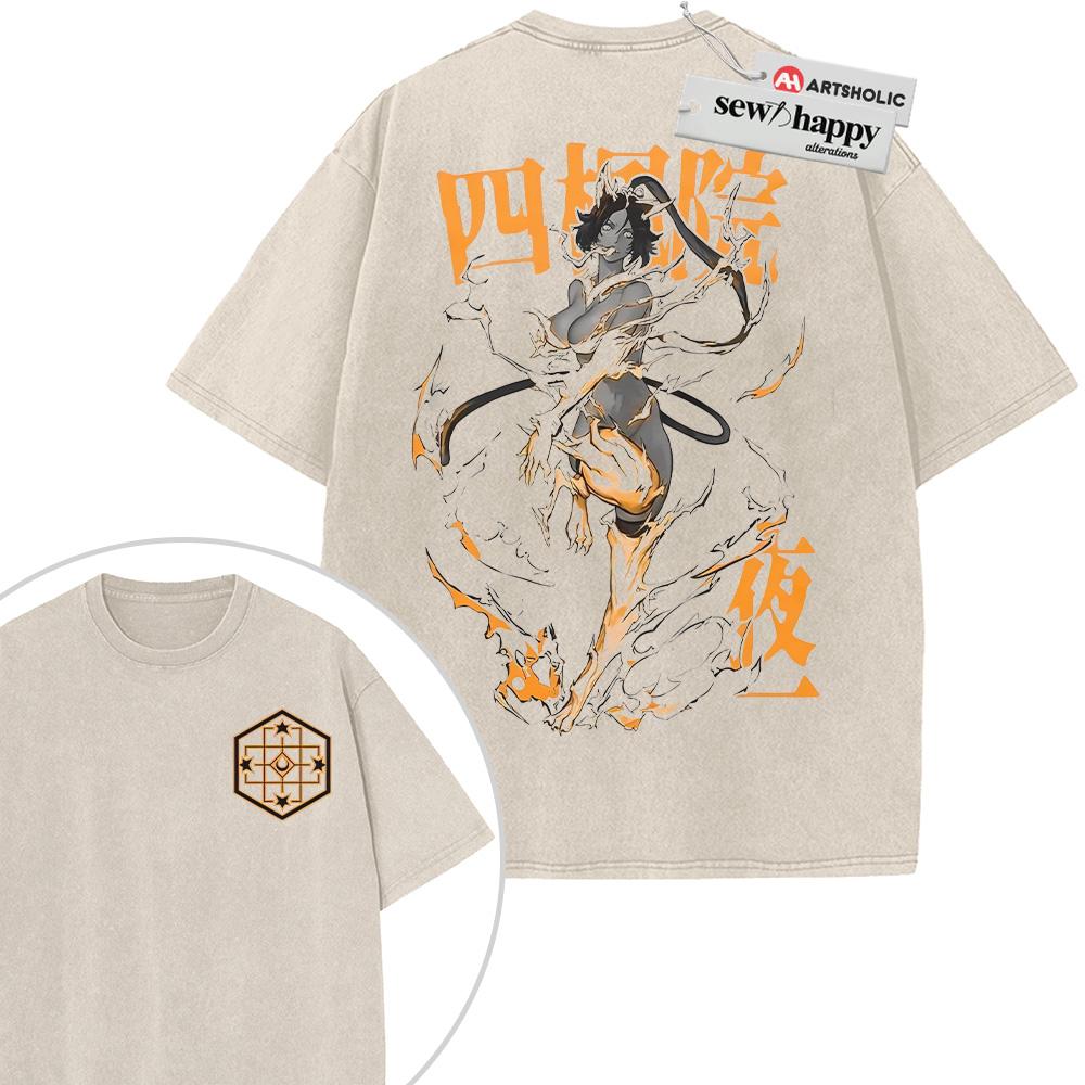 Wash Tee Yoruichi Shihouin Shirt, Bleach Shirt, Anime Shirt, Vintage T-Shirt 2-Sided