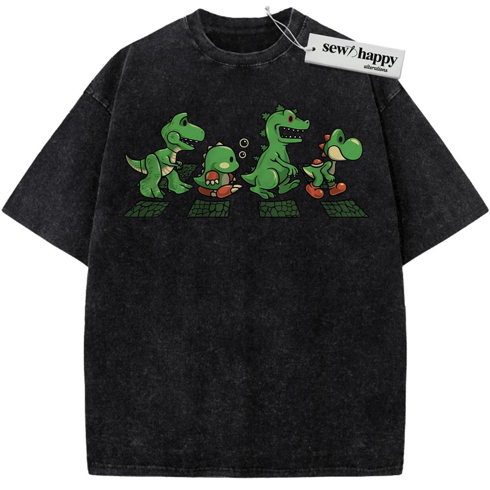 Wash Tee Yoshi Shirt, Super Mario Shirt, Game Shirt, Vintage Tee