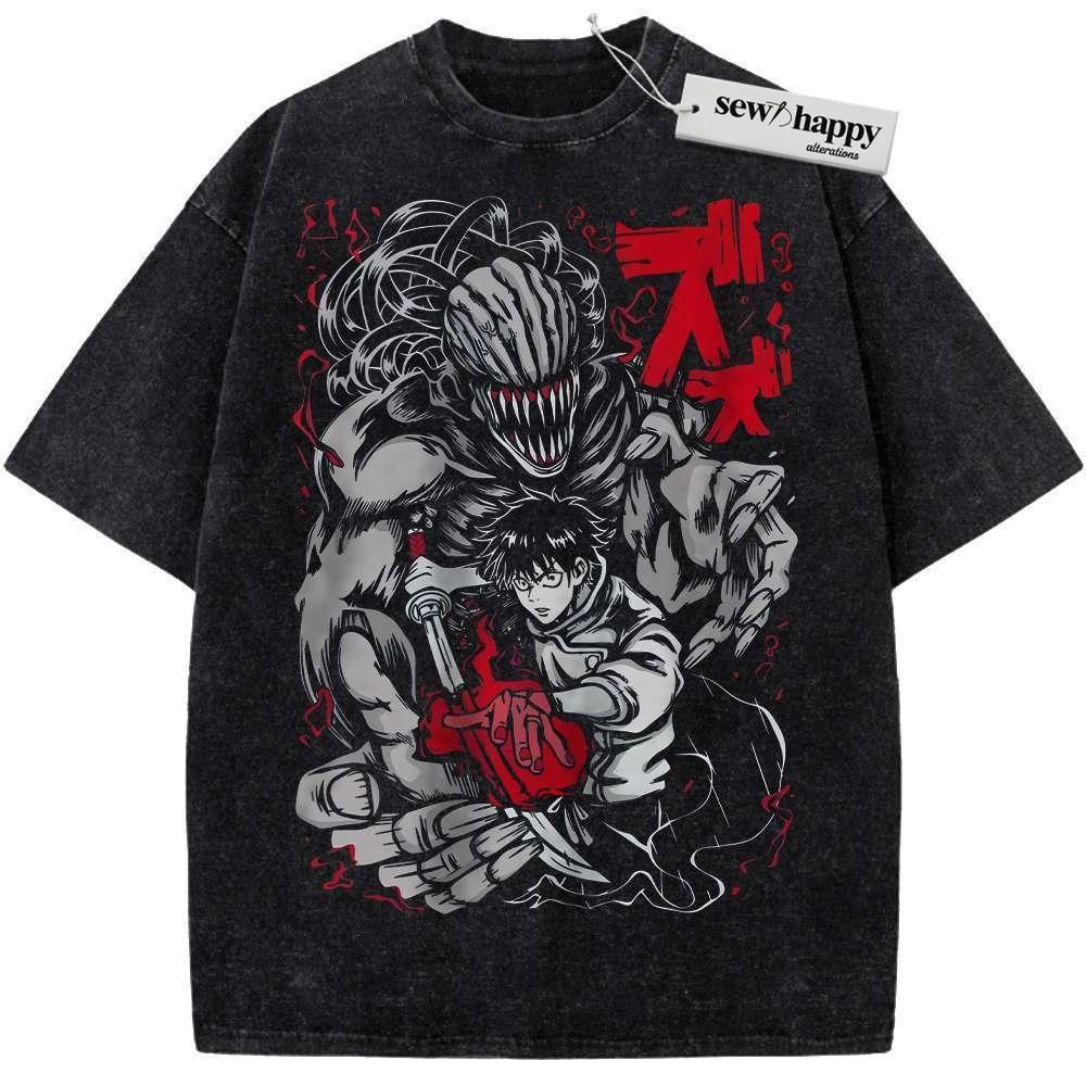 Wash Tee Yuta Okkotsu Shirt, Jujutsu Kaisen Shirt, Anime Shirt, Vintage T-Shirt